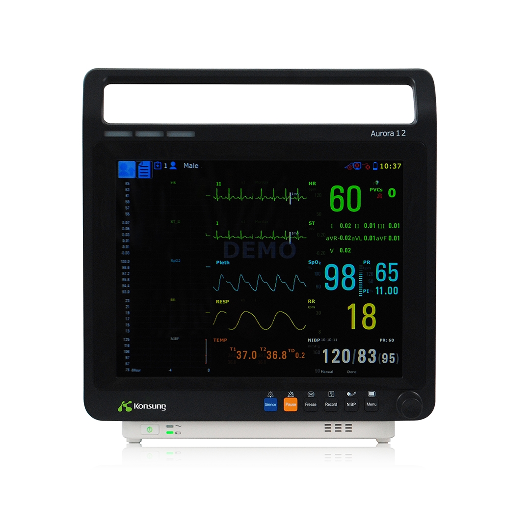 Aurora-12 12.1-inch big screen patient monitor with big font and drug calculation suit for ICU