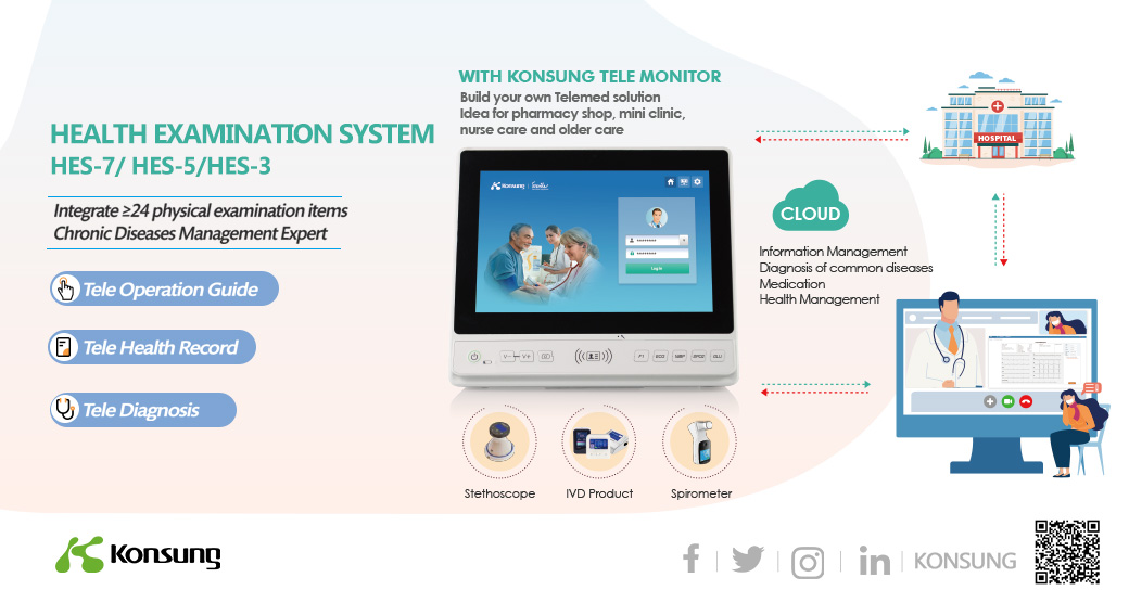 Konsung multi-parameter health examination system