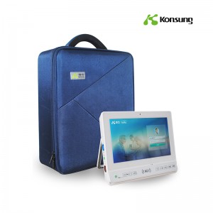 Top Quality China OEM Economic Mobile Portable Nursing Height Adjustable Telemedicine Cart/Computer Trolley